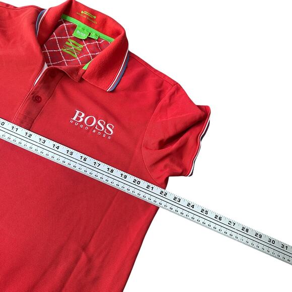 Hugo Boss Paddy Polo Shirt Men’s XL Red Performance Short Sleeve Modern Fit - Picture 9 of 12